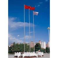 上海304不锈钢户外旗杆订做/华龙鼎门业公司加工不锈钢旗杆