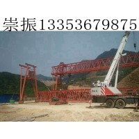 云南玉溪龙门吊轨道基础材料的安装方法