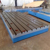 铸铁研磨平板铆焊平台T型槽工作台精度稳定国晟机械