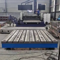 国晟机械出售铸铁检验平板铆焊平台T型槽工作台精度稳定