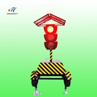 陕西太阳能交通信号灯 牵引式交通信号灯 拖挂式移动红绿灯