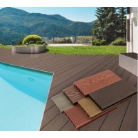青岛木塑地板生产厂家 花园地板免维护木塑地板供应销售