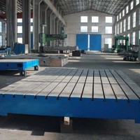 国晟机械T型槽平台铸铁工作台支持定制精度稳定应用广泛