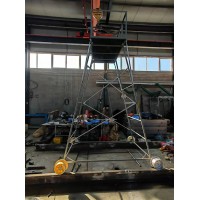 铁路施工钢管梯车 工作平台可以定制