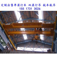 广东深圳双梁行吊厂家有10吨电磁吸盘双梁行车